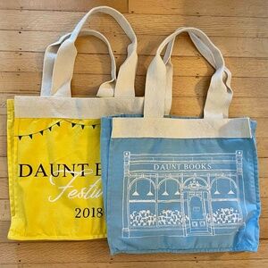 Set of TWO - Daunt Books Large Tote Bag from Daunt Books London